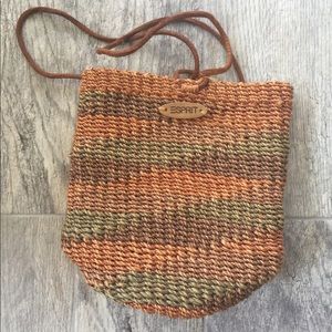 Esprit straw backpack